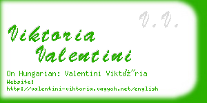 viktoria valentini business card